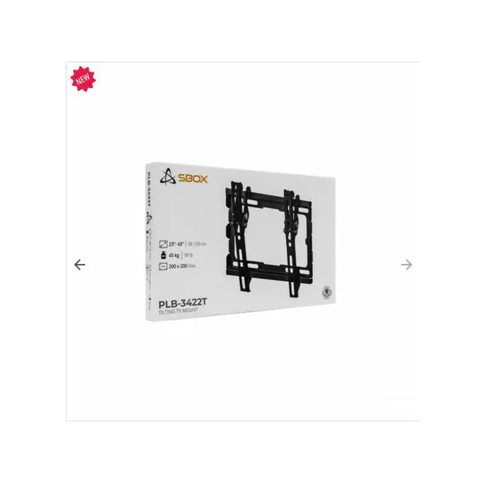 SBOX zidni nosač nagibni, 23"-43", do 45kg, PLB-3422T-2 - Slika 7