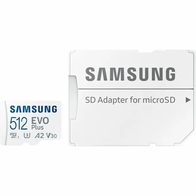 SD micro 512GB Samsung EVO Plus, R160/W160, +Adapter, MB-MC512SA/EU - Slika 1