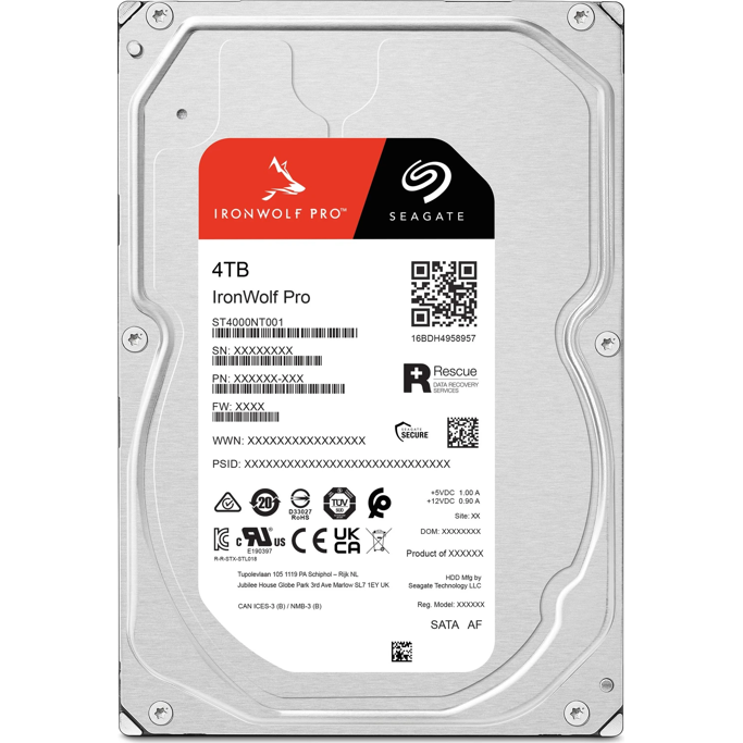 Seagate 4TB 3.5", 7200rpm, 256MB, IronWolf Pro, NAS HDD +Rescue, ST4000NT001 - Slika 2
