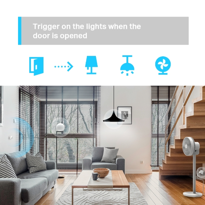 Senzor TP-Link Tapo T100, detektor pokreta, Wi-Fi, bijeli (potreban Tapo Smart Hub) - Slika 5