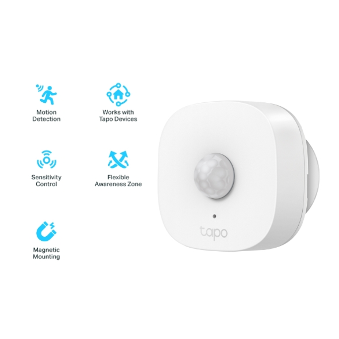 Senzor TP-Link Tapo T100, detektor pokreta, Wi-Fi, bijeli (potreban Tapo Smart Hub) - Slika 3