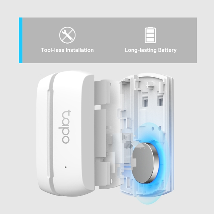 Senzor TP-Link Tapo T110 za vrata i prozore, Wi-Fi, bijeli (potreban Tapo Smart Hub) - Slika 6
