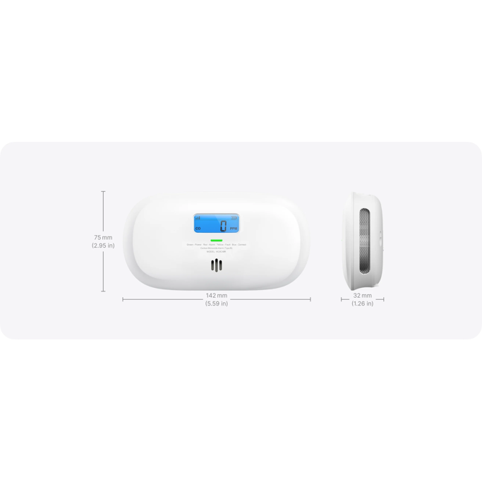 Senzor X-Sense XC0C-MR, detektor ugljik monoksida, Wi-Fi (2.4GHz), bijeli - Slika 3