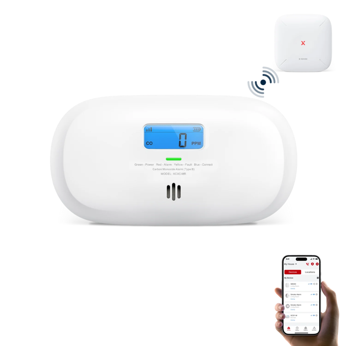 Senzor X-Sense XC0C-MR, detektor ugljik monoksida, Wi-Fi (2.4GHz), bijeli - Slika 2