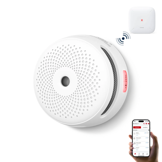 Senzor X-Sense XS01-M, detektor dima, Wi-Fi (2.4GHz), bijeli - Slika 2