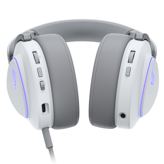 Slušalice Asus ROG Delta II, USB, BT, bežične, bijele, 90YH03W0-BHUA10 (PC/MAC/PS4/PS5/NSW) - Slika 4