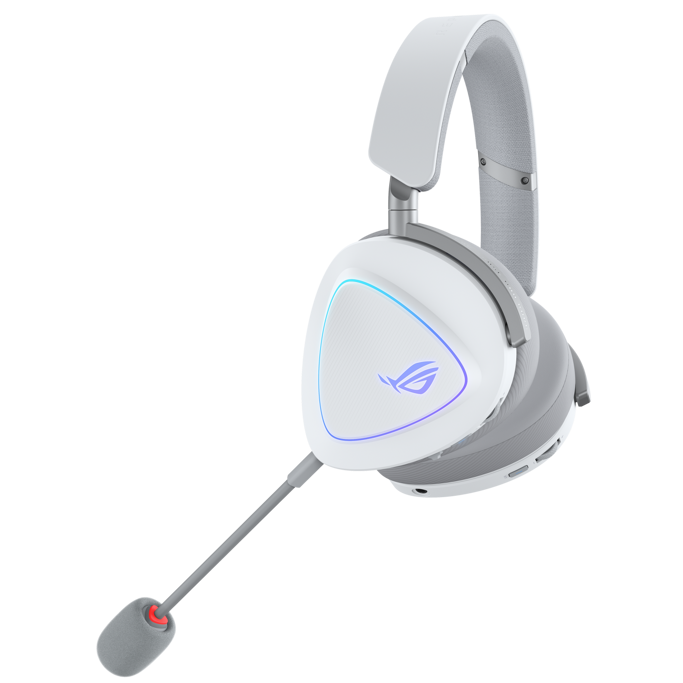 Slušalice Asus ROG Delta II, USB, BT, bežične, bijele, 90YH03W0-BHUA10 (PC/MAC/PS4/PS5/NSW) - Slika 2