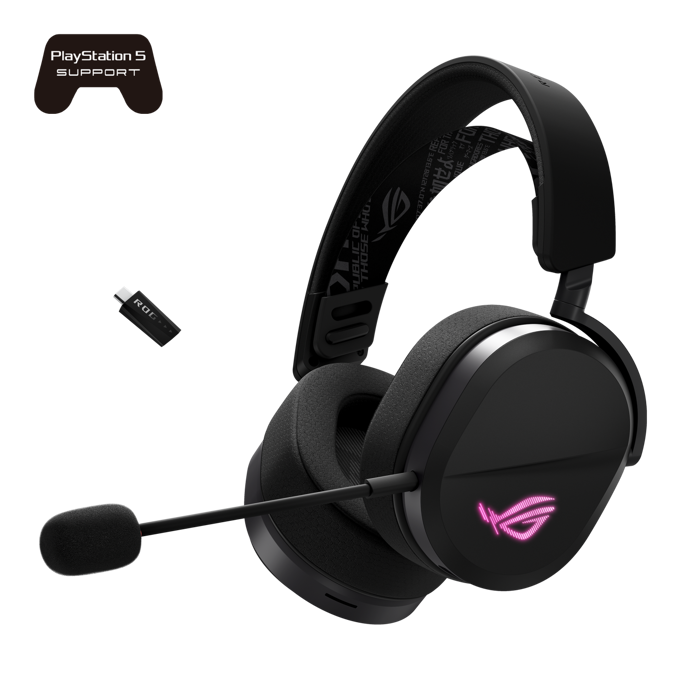 Slušalice Asus ROG Pelta, USB, BT, bežične, crne, 90YH0410-BHUA00 (PC/MAC/PS4/PS5/NSW) - Slika 3