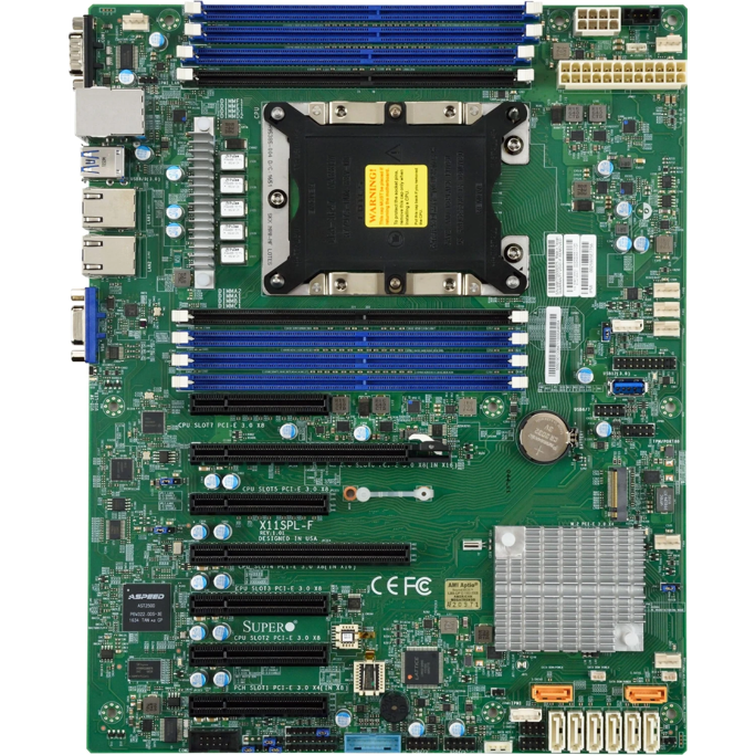 SUPERMICRO X11SPL-F SERVER MOTHERBOARD LGA3647 INTEL C621 ATX - Slika 1