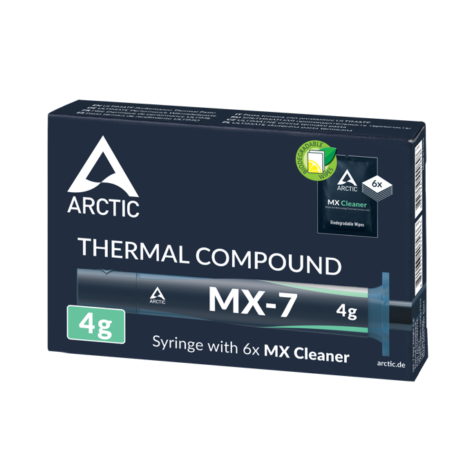 Termalna pasta Arctic MX-7 4g, + 6kom MX Cleaner maramice, ACTCP00092A - Slika 4