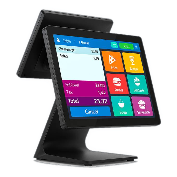 Terminal MicroPOS NBP-156, 15.6+11.6", J4125, 8GB, 256GB, Windows 11 Pro - Slika 1