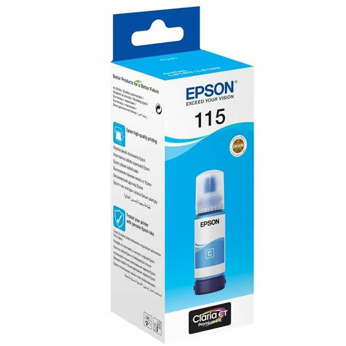 Tinta Epson 115, C13T07D24A, EcoTank Cyan ink bottle - Slika 2