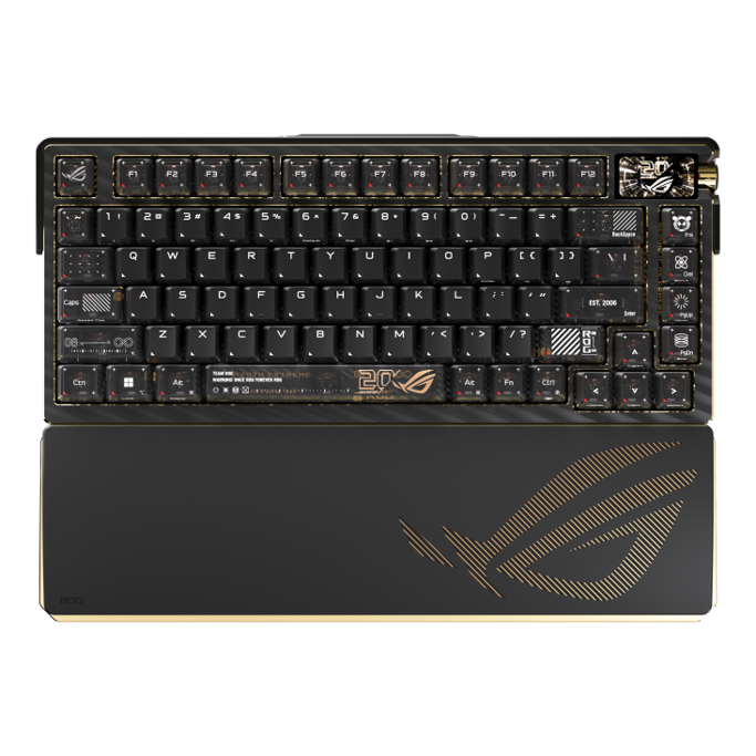 Tipkovnica Asus ROG Azoth Extreme Edition 20 mehanička, OLED display, NX RGB, bežična, crna, 90MP04VF-BKUA20 - Slika 10