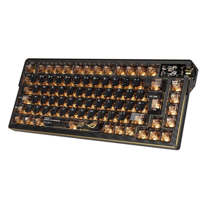 Tipkovnica Asus ROG Azoth Extreme Edition 20 mehanička, OLED display, NX RGB, bežična, crna, 90MP04VF-BKUA20 - Slika 8