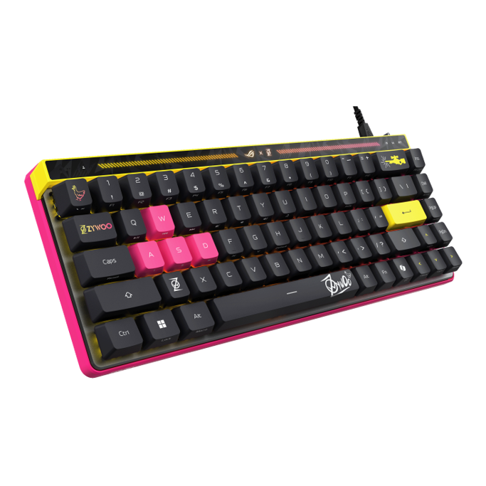 Tipkovnica Asus ROG Falchion Ace HFX ZywOo mehanička, ROG HFX magnetski, RGB, 90MP04KE-BKUA20 - Slika 16