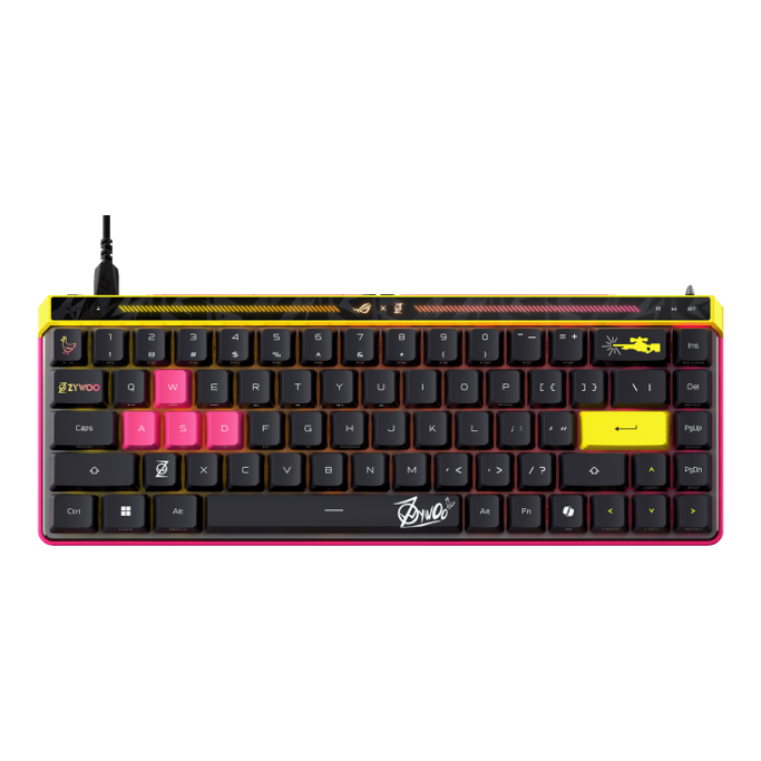 Tipkovnica Asus ROG Falchion Ace HFX ZywOo mehanička, ROG HFX magnetski, RGB, 90MP04KE-BKUA20 - Slika 17