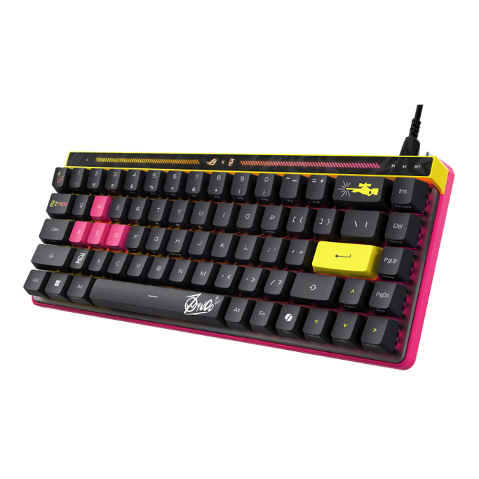 Tipkovnica Asus ROG Falchion Ace HFX ZywOo mehanička, ROG HFX magnetski, RGB, 90MP04KE-BKUA20 - Slika 12