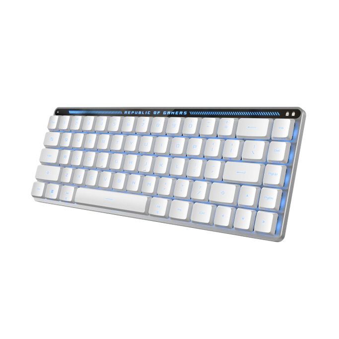 Tipkovnica Asus ROG Falchion RX mehanička, Low Profile, RGB, bijela, UK layout, 90MP03EC-BKEA10 - Slika 4