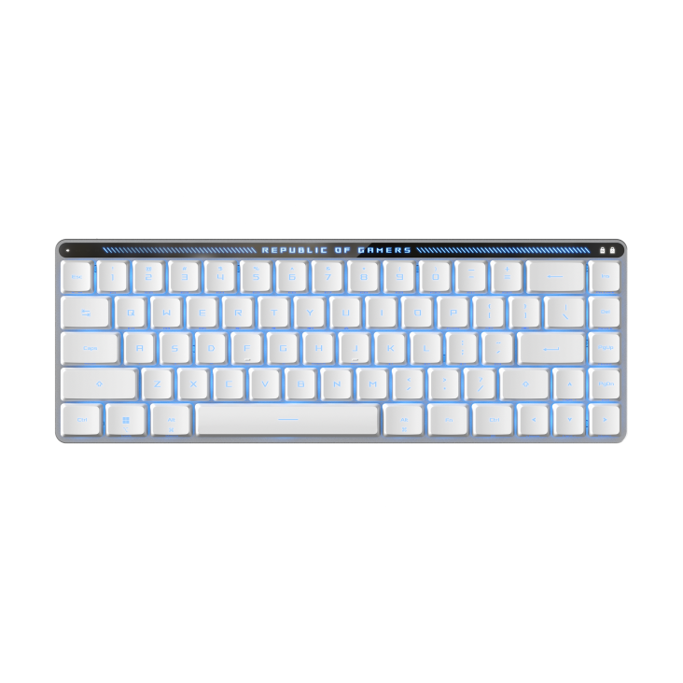 Tipkovnica Asus ROG Falchion RX mehanička, Low Profile, RGB, bijela, UK layout, 90MP03EC-BKEA10 - Slika 5