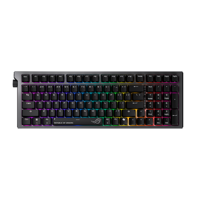 Tipkovnica Asus ROG Strix Morph 96 mehanička, NX V2 RGB, bežična, crna, 90MP04IF-BKUA03 - Slika 8