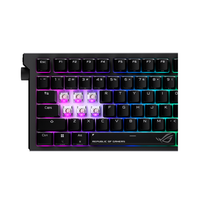 Tipkovnica Asus ROG Strix Morph 96 mehanička, NX V2 RGB, bežična, crna, 90MP04IF-BKUA03 - Slika 10