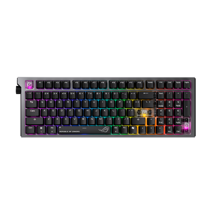 Tipkovnica Asus ROG Strix Morph 96 mehanička, NX V2 RGB, bežična, crna, 90MP04IF-BKUA03 - Slika 9