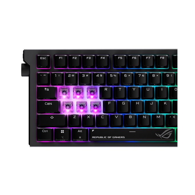 Tipkovnica Asus ROG Strix Morph 96 mehanička, NX V2 RGB, bežična, crna, 90MP04IF-BKUA03 - Slika 11