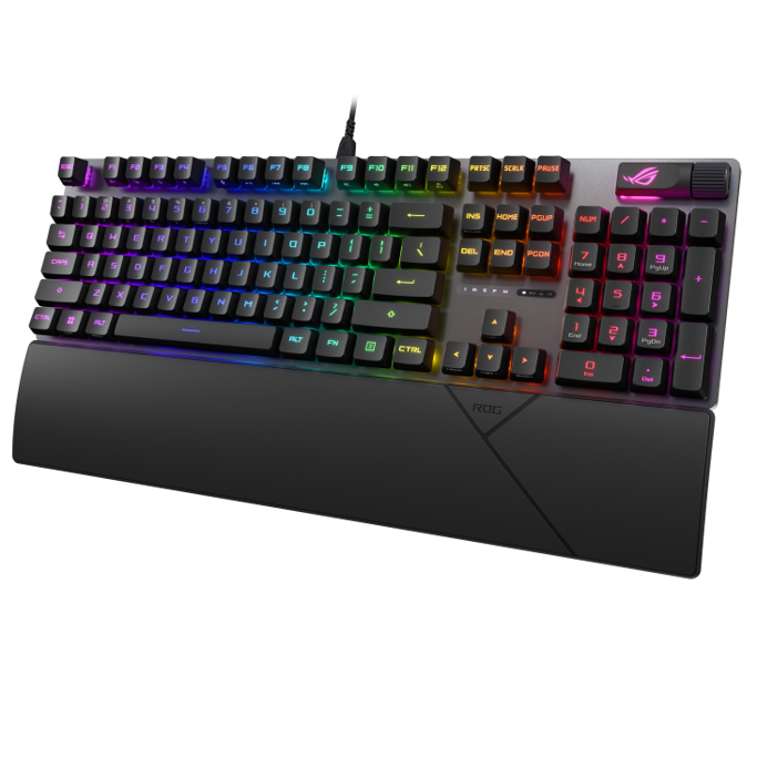 Tipkovnica Asus ROG Strix Scope II RX mehanička, PBT, crna, UK layout, 90MP0350-BKEA01 - Slika 1