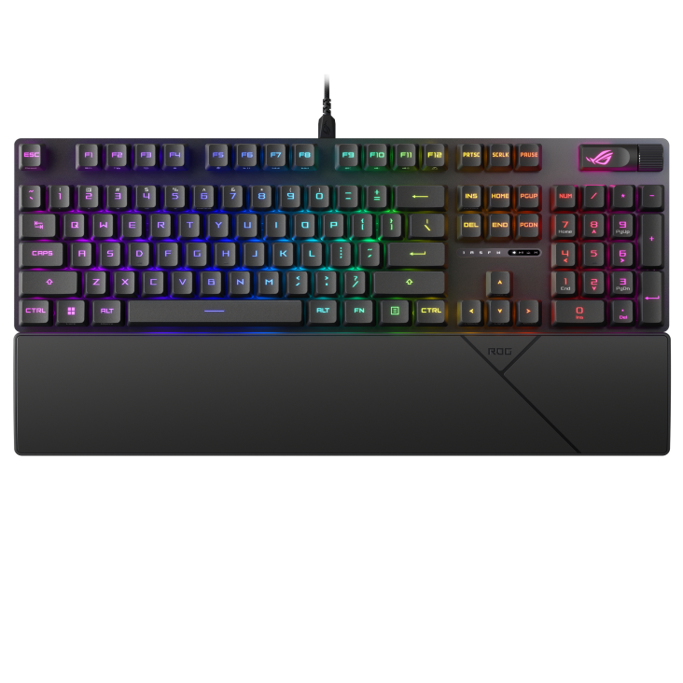 Tipkovnica Asus ROG Strix Scope II RX mehanička, PBT, crna, UK layout, 90MP0350-BKEA01 - Slika 2