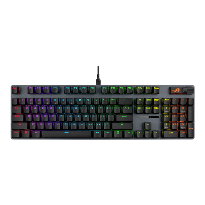 Tipkovnica ASUS ROG Strix Scope II X mehanička, NX V2, PBT, crna, 90MP03XF-BKUA20 - Slika 4