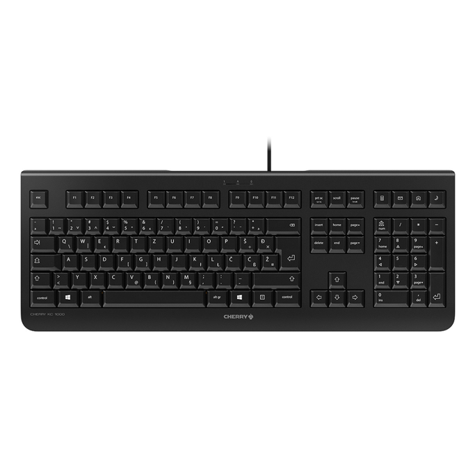 Tipkovnica Cherry KC-1000, UK Layout, crna, USB - Slika 2