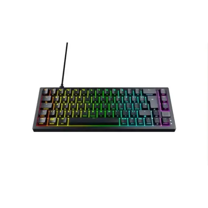 Tipkovnica Cherry XTRFY K5V2 RGB, 65% kompaktna, mehanička, MX red, USB, crna - Slika 1