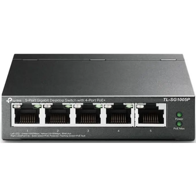 TP-Link Switch TL-SG1005P, 5-Port Gigabit Desktop Switch with 4-Port PoE - Slika 1