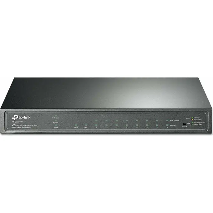 TP-Link Switch TL-SG2210P, 10-Port JetStream Gigabit Smart Switch with 8-Port PoE+ - Slika 1