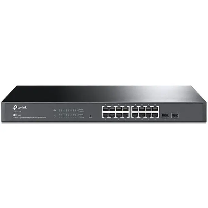 TP-Link Switch TL-SG2218, 16-Port JetStream Gigabit Smart Switch with 2 SFP Slots, 1U 19" Rack Mount - Slika 1
