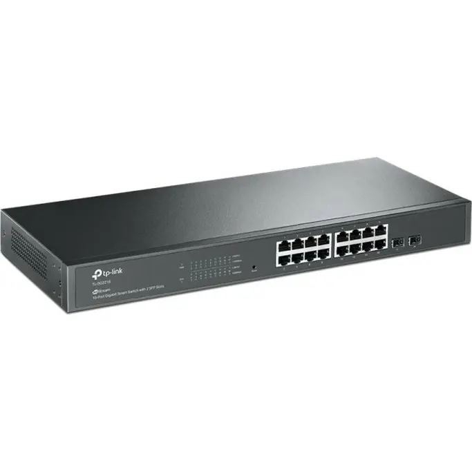 TP-Link Switch TL-SG2218, 16-Port JetStream Gigabit Smart Switch with 2 SFP Slots, 1U 19" Rack Mount - Slika 3