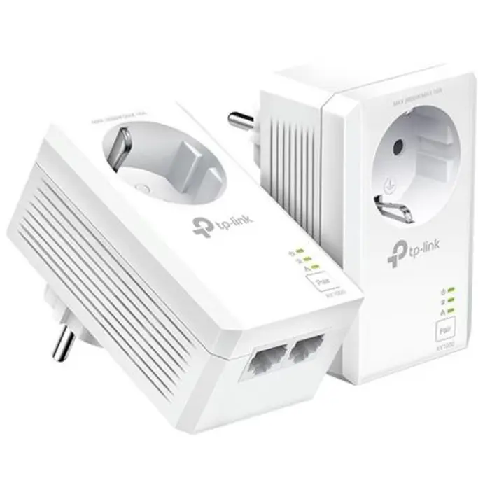 TP-Link TL-PA7027PKIT AV1000 2-Port Gigabit Passthrough Powerline Starter Kit - Slika 1