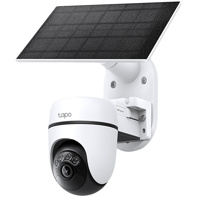 Solar-Powered Pan/Tilt Security Camera Kit
