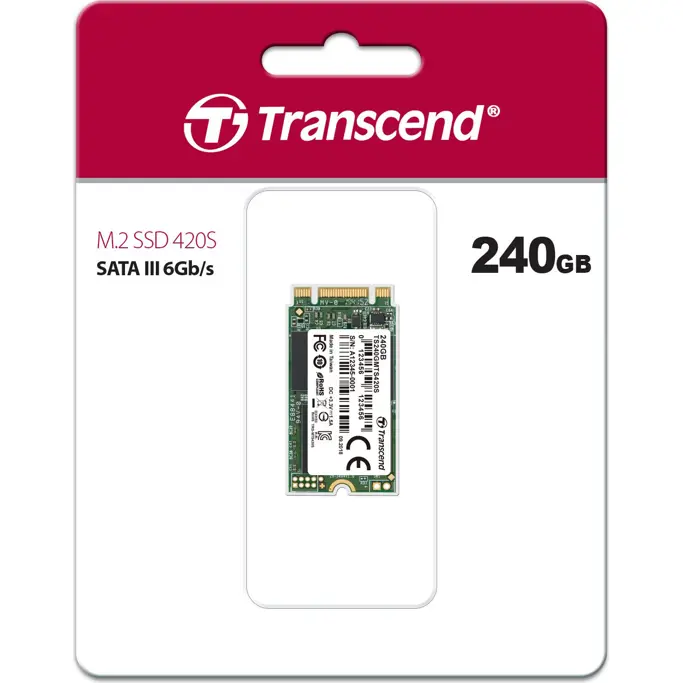 Transcend SSD MTS420S 240GB M.2 42mm, 2242, SATA III, TS240GMTS420S - Slika 2