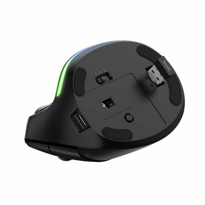 Trust bežični miš Verto, Ergonomski, crni, 24731 - Slika 3