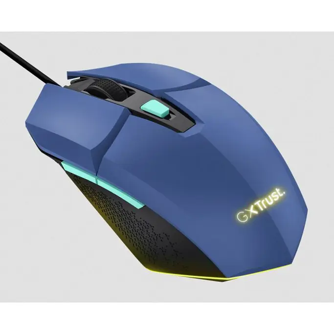 Trust žični miš 25067 GXT 109B Felox, Gaming, RGB, plavi, USB - Slika 2
