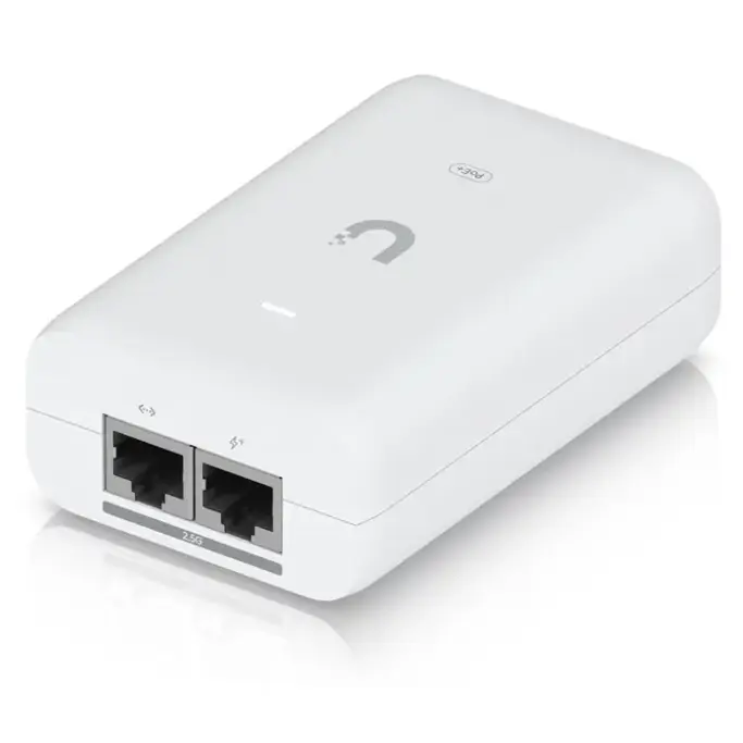 Ubiquiti PoE injector UACC-POE+-2.5G, 2.5Gbit PoE injector 48V/0,65A (30W), white - Slika 1