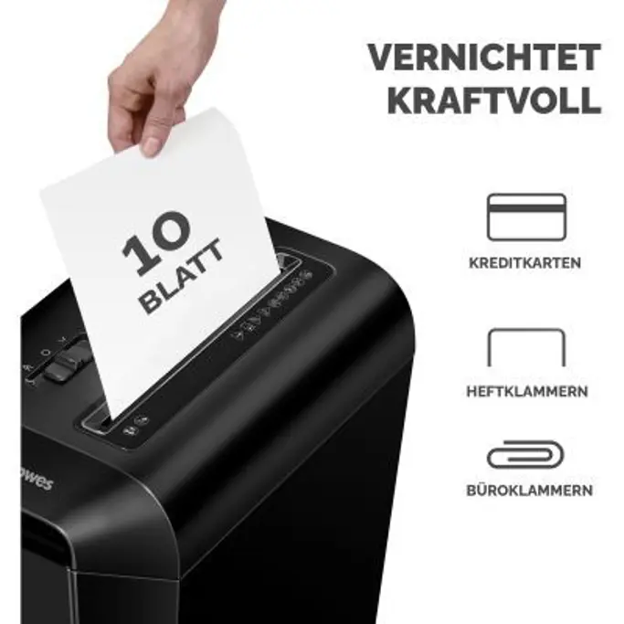 Uništavač dokumentacije Fellowes Powershred LX65, Cross-Cut, crni, 4400701 - Slika 7