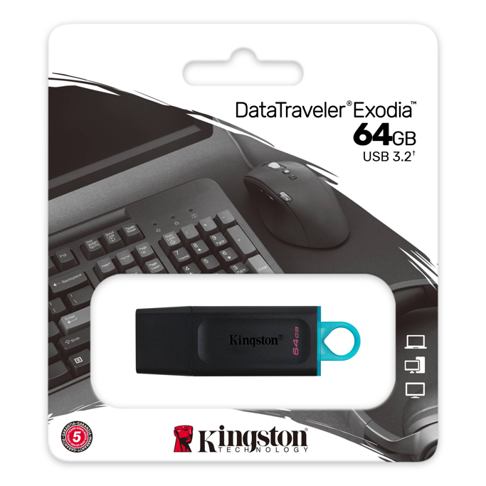 USB 64GB Kingston DT Exodia, USB-A 3.2, DTX/64GB - Slika 1
