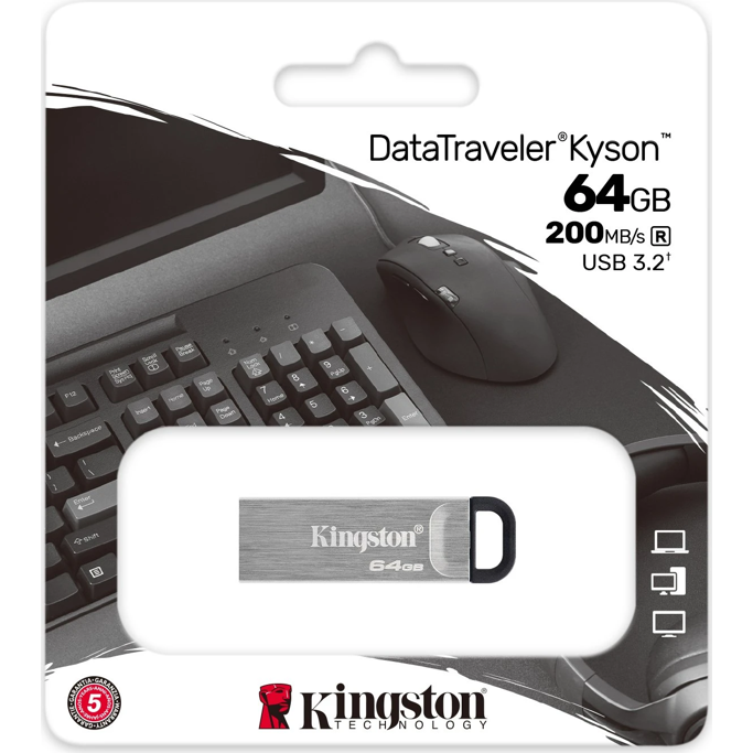 USB 64GB Kingston Kyson, USB-A 3.0, DTKN/64GB - Slika 1