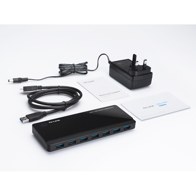USB Hub TP-Link UH720 7-port, USB-A, power adapter - Slika 3