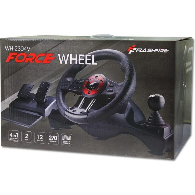 Volan Flashfire Force WH-2304V, pedale i mjenjač, USB (PC/PS3/PS4/XBOX/NSW) - Slika 4