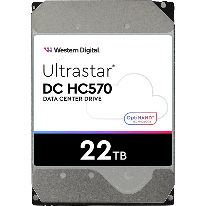 WD 22TB 3.5", 7200rpm, 512MB, 512e, Ultrastar DC HC570, WUH722222ALE6L4, 0F48155 - Slika 1
