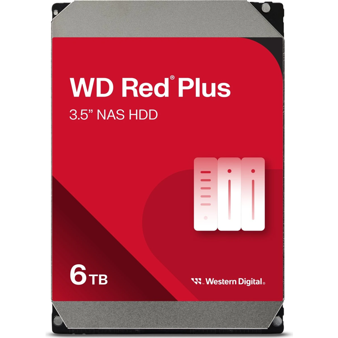 WD 6TB 3.5", 5400rpm, 256MB, Red Plus, WD60EFPX - Slika 1