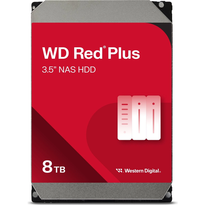 WD 8TB 3.5", 5640rpm, 256MB, Red Plus, WD80EFPX - Slika 1